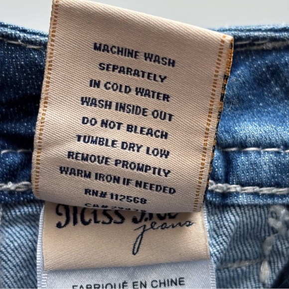 Miss Me Signature Bootcut Jeans 27 Rhinestone JP5755B4V - Picture 9 of 10